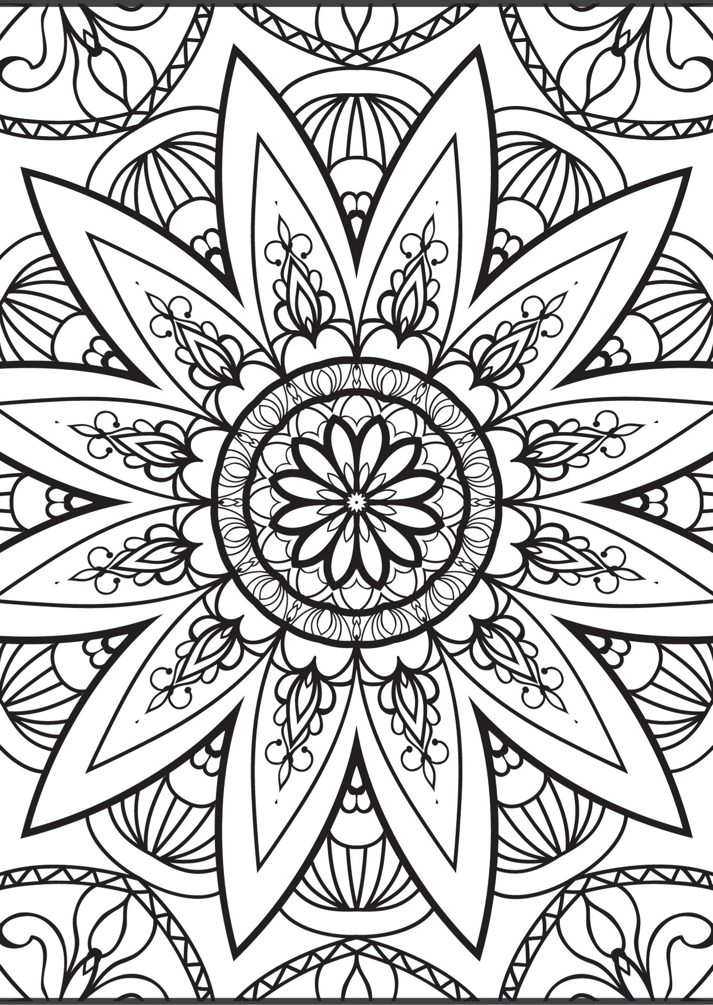 50 Flower Coloring Pages For Kids (+ Adults Too!)